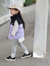 巴拉巴拉童裝兒童羽絨馬甲冬男童女童背心親子新款2025內(nèi)膽拼接撞色運(yùn)動風(fēng) 黑紫色調(diào)00397 100 曬單實(shí)拍圖