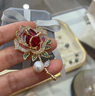 紀(jì)詩(shī)哲（GIEVSZHE）輕奢玫瑰花胸針高檔女西裝服飾高檔奢侈飾品教師節(jié)送老師領(lǐng)導(dǎo)禮物 淡水珍珠玫瑰花胸針-次日隔日達(dá) 曬單實(shí)拍圖