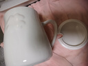 瓷秀源純白唐山骨瓷杯馬克杯水杯咖啡杯辦公室茶杯陶瓷杯子家用logo定制 向陽(yáng)杯-帶蓋勺500ml（單個(gè)） 曬單實(shí)拍圖