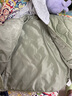 戴維貝拉（DAVE＆BELLA）男童棉服連帽中大童外套兒童衣服男寶寶棉衣冬裝新款小童服飾 軍綠【DB4236759-N】 150 cm（建議身高140-150cm） 曬單實(shí)拍圖