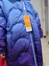 雪中飛kids童裝兒童羽絨服新款洋氣女童中大童漸變連帽羽絨服 斑斕紫 140 曬單實(shí)拍圖