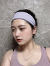 李寧吸汗頭帶止汗發(fā)帶男女跑步運動(dòng)健身導汗發(fā)帶籃球瑜伽吸汗束發(fā)頭帶 灰紫【柔軟親膚/無(wú)懼汗水】 曬單實(shí)拍圖