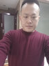 袋鼠（DAISHU）100%純羊毛衫男春秋冬新品男士圓領(lǐng)純色全羊毛毛衣打底針織衫男裝 6502-棗紅色(薄/款/常規) L (170) 建議120-140斤 曬單實(shí)拍圖