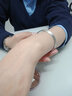 GsunG男士鉑金Pt999男女款實(shí)心拉絲面白金大氣寬面實(shí)心手鐲 定做產(chǎn)品聯(lián)系客服 曬單實(shí)拍圖