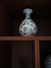 景德鎮(zhèn)陶瓷器小號(hào)新中式磨砂夜光花瓶工藝品客廳擺件家居酒柜玄關(guān)書(shū)房電視柜辦公室博古架茶室裝飾品瓷瓶擺設(shè) 夜光鶴舞玉壺春（配木質(zhì)旋轉(zhuǎn)底座） 曬單實(shí)拍圖