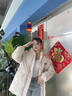 度凡尼斯超大碼羽絨服300斤女特大碼女裝新款羽絨服胖mm加厚外套保暖上衣 顯瘦雅黑 2XL_165-200斤 曬單實拍圖