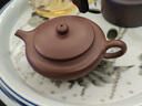 沐磁 宜興原礦老紫泥紫砂壺純手工泡茶壺中式功夫茶具 茗香扁晨 茗香扁晨壺-160ml 曬單實(shí)拍圖