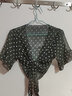 抖芊 小披肩裙子外搭防曬衣薄款開(kāi)衫外套女小披肩新款夏季配吊帶裙子外搭罩衫短款上衣 黑色(短款波點(diǎn)) XL(121-139斤) 曬單實(shí)拍圖