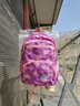 星之海 小學(xué)生書(shū)包女生1-3-4-6年級女孩公主韓版輕便防水減負護脊兒童書(shū)包7-12周歲女童雙肩背包 紫色 帶兔子掛件 曬單實(shí)拍圖