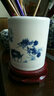 隆賀景德鎮陶瓷器 創(chuàng  )意筆筒筆洗擺件禮品 辦公裝飾品 擺設紀念品禮品書(shū)房裝飾擺件 和為貴 小號帶底座 曬單實(shí)拍圖