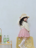 幼歌（YOUGE）嬰幼兒春季柔軟蓬松蕾絲短裙甜美可愛(ài)百搭純色半身裙潮 粉色 80 cm（建議身高73-90） 曬單實(shí)拍圖