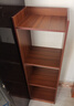 書(shū)架落地置物架墻邊角窄小柜子收納柜儲物柜自由組合格子家用書(shū)柜 古檀木三層30x24 曬單實(shí)拍圖