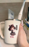 304不銹鋼漱口杯一家三口牙刷杯一家四口漱口杯刷牙杯洗漱杯牙缸 304不銹鋼漱口杯【小公主】1個裝 曬單實拍圖