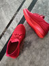 福來(lái)紅老北京布鞋女軟底媽媽鞋舒適透氣小紅鞋女單鞋平底休閑健步運動(dòng)鞋 紅色 37 曬單實(shí)拍圖
