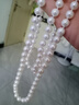 Qlady長(cháng)款珍珠項鏈女款高級輕奢小眾毛衣鏈掛件吊墜時(shí)尚配飾生日禮物 白色 曬單實(shí)拍圖