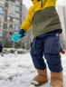 巴拉巴拉儿童防水防滑雪地靴冬季男童女童保暖加厚棉靴高帮软底童鞋光面 经年树轮 26码 实拍图