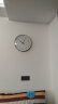 天王星（Telesonic） 挂钟客厅简约创意钟表现代时钟3D立体石英钟薄边免打孔家用挂表 钢琴黑（35厘米） 实拍图