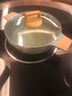 MGC鴛鴦鍋小火鍋平底海鮮鍋麥飯石湯鍋不粘鍋家用電磁爐專用火鍋盆一體鍋 24cm萊比錫綠火鍋/湯鍋 曬單實(shí)拍圖