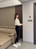 戚朵（QiDuo）高腰小腳褲女魔術(shù)褲外穿小黑褲鉛筆褲外穿彈力冬季打底褲 松緊腰-長(cháng)褲(春秋款) S(建議80-95斤) 曬單實(shí)拍圖