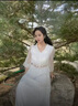 衣典零一（LEDIALYI）2024夏季新款女裝高端氣質(zhì)品牌真絲連衣裙女桑蠶絲碎花長(zhǎng)裙子夏天 白色 M（建議85-105斤） 曬單實(shí)拍圖