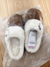 果殼（Gukoo）拖鞋女HelloKitty聯(lián)名秋冬新款厚底增高可外穿毛毛拖鞋 w 棕色拖鞋 36-37 (230mm) 曬單實(shí)拍圖