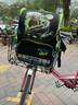 永久山地折疊自行車(chē)筐車(chē)籃子車(chē)簍子山地車(chē)騎行配件前后籃掛籃電動(dòng)電瓶單車(chē)前掛 加粗款金屬折疊車(chē)籃-黑色 曬單實(shí)拍圖