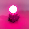 敦宝（DUNBAO）LED彩色家用带开关插座粉红色紫蓝小夜灯墙壁灯床头灯喂奶灯泡 红色 晒单实拍图