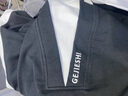 逐夢(mèng)顏假兩件連帽短袖t恤男夏季韓版帥氣百搭學(xué)生上衣寬松半袖體恤外套 黑色 XL 曬單實(shí)拍圖