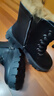達芙妮馬丁靴女牛皮高跟加厚保暖短靴百搭女鞋子4023404040 厚絨黑 39 曬單實(shí)拍圖
