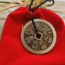 【發(fā)貨】山鬼花錢(qián)吊墜道家真品古錢(qián)幣項鏈朱砂八卦銅錢(qián)飾品 祝?？?復古山鬼花錢(qián) 4.5cm 純銅 曬單實(shí)拍圖