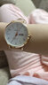 手表女雙日歷皮帶韓版時(shí)尚潮流大表盤(pán)石英表學(xué)生網(wǎng)帶女表抖音 069粉皮玫殼白面【女表】 曬單實(shí)拍圖