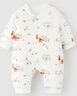 童泰（TONGTAI）嬰兒連體衣秋冬季純棉寶寶夾棉衣服兒童家居服內(nèi)衣哈衣爬服 棕色 90cm 曬單實(shí)拍圖