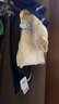 巴拉巴拉童裝兒童羽絨服女童冬裝女小童寶寶保暖云朵外套 奶白10501-白鴨絨 90cm 曬單實拍圖