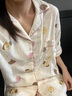 夢(mèng)動(dòng)睡衣女款夏季2024新款云朵棉開(kāi)衫短袖短褲卡通可愛(ài)少女家居服套裝 TY#130小熊 短袖短褲 優(yōu)質(zhì)款 M （建議80-95斤） 曬單實(shí)拍圖