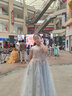 小咔衣濃女童晚禮服生日公主裙高端花童婚禮蓬蓬紗兒童小主持人鋼琴演出服 高貴藍長(cháng)款 160 曬單實(shí)拍圖