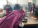 瀚會純棉洗手衣女衣服刷手服長袖男醫(yī)生洗手服口腔手術工作服短袖牙科 女款紫色純棉【京倉發(fā)】 M （女120斤內，男150斤內） 曬單實拍圖