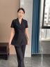 威世品夏季小西裝套裝女職業(yè)裝正裝氣質(zhì)高級(jí)感通勤休閑西服時(shí)尚工作服春 單件黑色西裝 XL 曬單實(shí)拍圖