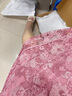 馬天奴春夏新款純色刺繡蕾絲連衣裙釘珠長(zhǎng)裙禮裙花邊淑女 粉色 M 曬單實(shí)拍圖