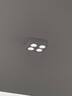 西頓照明（CDN） led吸頂射燈客廳明裝防眩護(hù)眼斗膽燈奶油風(fēng)全光譜格柵無(wú)主筒燈 【云光系列】36W 3500K 36°四頭 曬單實(shí)拍圖