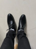 宜驰（EGCHI）皮鞋男士商务休闲正装英伦耐磨舒适通勤鞋子男 1618-G 黑色 39 实拍图