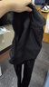 KEJIMITAO高彈力假兩件運動(dòng)褲女顯瘦瑜伽褲春夏款緊身外穿跑步訓練健身長(cháng)褲 黑色 L 曬單實(shí)拍圖