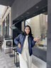 beanpole90%鵝絨 BEANPOLE濱波秋冬女士短款高蓬松輕量羽絨服 藏青色 M 165/88A 曬單實(shí)拍圖