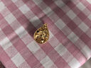 中國(guó)黃金（CHINA GOLD）黃金吊墜蓮花吊墜足金繁花水滴吊墜項(xiàng)鏈送老婆女友七夕情人節(jié)禮物 足金吊墜+K金鏈子(約2g) 曬單實(shí)拍圖