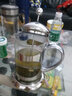 YF雅風(fēng)玻璃泡茶壺不銹鋼泡茶器沖茶器 雅風(fēng)茶壺 玻璃茶壺 開水壺 過濾壺濾壓茶壺帶小杯 800MLYF6817/送2個(gè)小品杯 曬單實(shí)拍圖