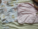 aqpa婴儿内衣套装夏季纯棉睡衣男女宝宝衣服薄款分体短袖 色块动物 80cm 实拍图
