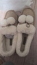 熱風(fēng)（Hotwind）女士豆豆鞋冬季蝴蝶結毛絨單鞋甜美舒適溫暖毛毛鞋 08杏色 38 正碼 曬單實(shí)拍圖
