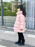 G.DUCKKIDS童裝女童羽絨服中長(zhǎng)款加厚保暖兒童外套白鴨絨冬裝連帽小女孩衣服 杏色 120 （建議身高110cm  6-7歲）c 曬單實(shí)拍圖
