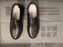 金利來(lái)（Goldlion）男鞋新款皮鞋商務(wù)休閑鞋氣墊軟底頭層牛皮單鞋套腳一腳蹬懶人鞋子 黑色 39 曬單實(shí)拍圖
