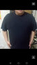 KLDPUS特大碼落肩純棉短袖T恤夏季寬松胖子加肥加大純白t恤全棉肥佬 白色 4XL 230-250斤 曬單實(shí)拍圖