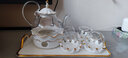 那些時(shí)光 歐式下午茶茶具花茶杯套裝煮 水果茶壺蠟燭加熱歐式茶壺 美人皇冠杯】1壺+4杯碟+小白托盤(pán) 曬單實(shí)拍圖